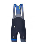 SANTINI Krótkie spodnie kolarskie z szelkami - LA VUELTA 2021 - niebieski