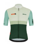 SANTINI Koszulka kolarska z krótkim rękawem - LA VUELTA 2021 - zielony
