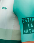 SANTINI Koszulka kolarska z krótkim rękawem - LA VUELTA 2021 - zielony