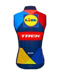 SANTINI Kamizelka kolarska - LIDL TREK 2024 - czerwony/niebieski/żółty