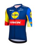 SANTINI Koszulka kolarska z krótkim rękawem - LIDL TREK 2024 - niebieski