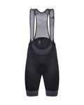 SANTINI Krótkie spodnie kolarskie z szelkami - SCATTO - czarny