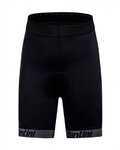 SANTINI Krótkie spodnie kolarskie bez szelek - CONAN  KIDS - czarny