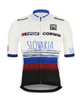 SANTINI Koszulka kolarska z krótkim rękawem - TEAM SLOVAKIA 2019 - czerwony/niebieski/biały