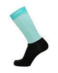 SANTINI Kolarskie klasyczne skarpetki - REDUX - jasnoniebieski/czarny