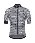 SANTINI Koszulka kolarska z krótkim rękawem - SOFFIO  - czarny/biały