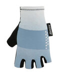 SANTINI Kolarskie rękawiczki z krótkimi palcami - REDUX FORTUNA AERO - biały/jasnoniebieski