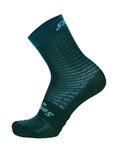 SANTINI Kolarskie klasyczne skarpetki - MILLE - turkusowy/niebieski