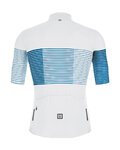 SANTINI Koszulka kolarska z krótkim rękawem - TONO FRECCIA - niebieski/biały