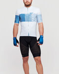 SANTINI Koszulka kolarska z krótkim rękawem - TONO FRECCIA - niebieski/biały