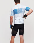 SANTINI Koszulka kolarska z krótkim rękawem - TONO FRECCIA - niebieski/biały