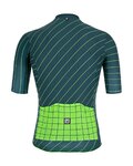SANTINI Krótka koszulka kolarska i spodenki - SLEEK DINAMO - zielony/czarny