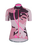 SANTINI Koszulka kolarska z krótkim rękawem - GIADA MAUI LADY - kolorowy/różowy