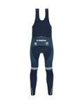 SANTINI Długie spodnie kolarskie z szelkami - TREK 2021 WINTER - niebieski