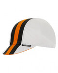 SANTINI Czapka kolarska - BENGAL - czarny/biały/pomarańczowy
