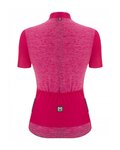 SANTINI Koszulka kolarska z krótkim rękawem - COLORE PURO LADY - różowy
