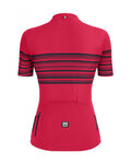 SANTINI Krótka koszulka kolarska i spodenki - TONO PROFILO LADY - czarny/różowy