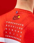 SANTINI Koszulka kolarska z krótkim rękawem - TOUR DE FRANCE 2022 - biały/czerwony/żółty