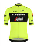 SANTINI Koszulka kolarska z krótkim rękawem - TREK 2019 BLEND - żółty/czarny