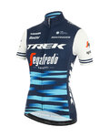 SANTINI Koszulka kolarska z krótkim rękawem - TREK 2020 LADY - biały/niebieski