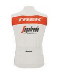 SANTINI Kamizelka kolarska - TREK SEGAFREDO 2022 - biały/czerwony