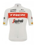 SANTINI Koszulka kolarska z krótkim rękawem - TREK SEGAFREDO 2022 FAN LINE - czerwony/biały
