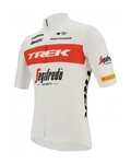 SANTINI Koszulka kolarska z krótkim rękawem - TREK SEGAFREDO 2022 FAN LINE - czerwony/biały