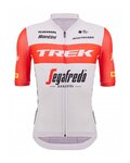 SANTINI Koszulka kolarska z krótkim rękawem - TREK SEGAFREDO 2023 ORIGINAL - czerwony/biały