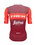 SANTINI Koszulka kolarska z krótkim rękawem - TREK SEGAFREDO 2023 ORIGINAL - czerwony/biały