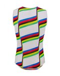 SANTINI Kolarski bezrękawnik - UCI COLORADO SPRINGS 1986 - biały/tęczowy