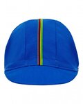 SANTINI Czapka kolarska - UCI RAINBOW - tęczowy/niebieski