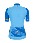 SANTINI Koszulka kolarska z krótkim rękawem - UCI WORLD LADY - jasnoniebieski