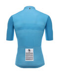 SANTINI Koszulka kolarska z krótkim rękawem - SKULL  - turkusowy