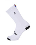 SANTINI Kolarskie klasyczne skarpetki - UCI RAINBOW - biały