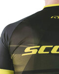 SCOTT Koszulka kolarska z krótkim rękawem - RC PRO 2020 - czarny/żółty