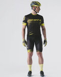 SCOTT Koszulka kolarska z krótkim rękawem - RC PRO 2020 - czarny/żółty
