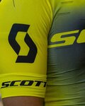 SCOTT Koszulka kolarska z krótkim rękawem - RC PRO 2021 - czarny/żółty
