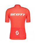 SCOTT Koszulka kolarska z krótkim rękawem - RC PRO SS - biały/czerwony