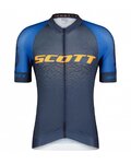 SCOTT Koszulka kolarska z krótkim rękawem - RC PRO SS - pomarańczowy/niebieski
