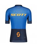 SCOTT Koszulka kolarska z krótkim rękawem - RC PRO SS - pomarańczowy/niebieski
