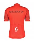 SCOTT Koszulka kolarska z krótkim rękawem - RC TEAM 10 SS - biały/czerwony