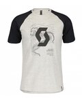 SCOTT Kolarska koszulka z krótkim rękawem - ICON RAGLAN SS - czarny/szary