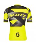 SCOTT Koszulka kolarska z krótkim rękawem - RC PREMIUM CLIMBER - czarny/żółty