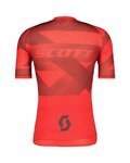 SCOTT Koszulka kolarska z krótkim rękawem - RC PREMIUM CLIMBER - szary/czerwony