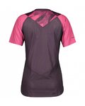 SCOTT Koszulka kolarska z krótkim rękawem - TRAIL VERTIC LADY - różowy/fioletowy