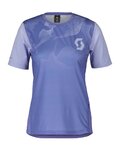 SCOTT Koszulka kolarska z krótkim rękawem - TRAIL VERTIC SS LADY - jasnoniebieski/niebieski