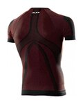 SIX2 Kolarska koszulka z krótkim rękawem - TS1 II - bordowy