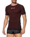 SIX2 Kolarska koszulka z krótkim rękawem - TS1 II - bordowy