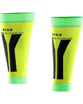 SIX2 Kolarskie ochraniacze do kolan - CALF - żółty/zielony