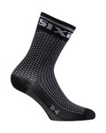 SIX2 Kolarskie klasyczne skarpetki - SHORT S - szary/czarny